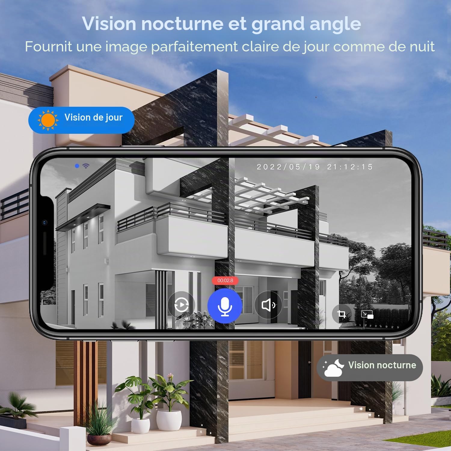 Guggre 1080P Video Doorbell Camera, Smart Human Detection, Cloud Storage, Chime Included, Live View, 2-Way Audio, IR Night Vision, Wide-Angle Lens, Indoor/Outdoor Surveillance F
