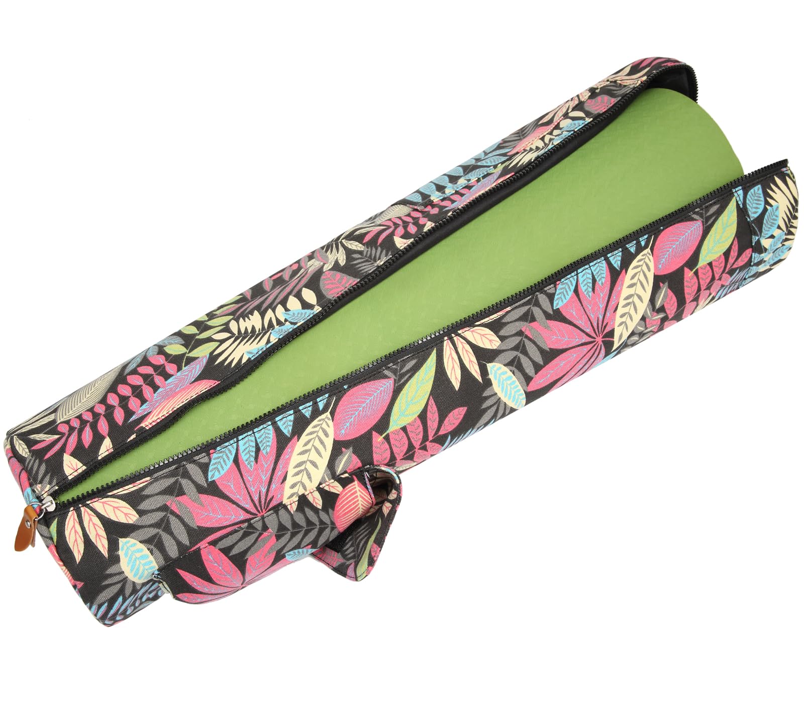 Bolsa para esterilla de yoga, bolsa de transporte para esterilla de yoga con cremallera completa, bolsa de transporte para mujeres y hombres con bolsillos de almacenamiento multifuncionales y