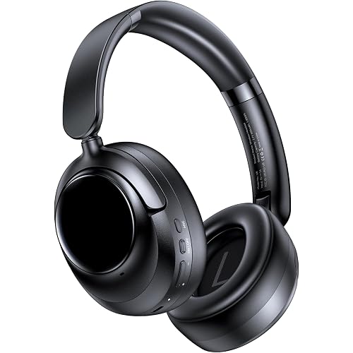 Hybrid Active Noise Cancelling Headphones, Bluetooth 6.0 Wireless Headphones Over Ear Headset with 120H Playtime, Hi-Res Audio, 5-ENC Mic, 35dB ANC Headphone Transparency Mode for Travel Office Gaming