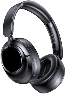 Hybrid Active Noise Cancelling Headphones, Bluetooth 6.0 Wireless Headphones Over Ear Headset with 120H Playtime, Hi-Res Audio, 5-ENC Mic, 35dB ANC Headphone Transparency Mode for Travel Black M - Amazon product rated Grade B