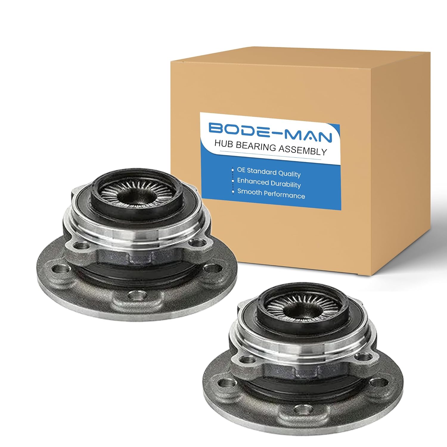 Pair Front Wheel Hub and Bearing Assemblies for 2017 2018 2019 BMW i8 X1 X2 Mini Cooper