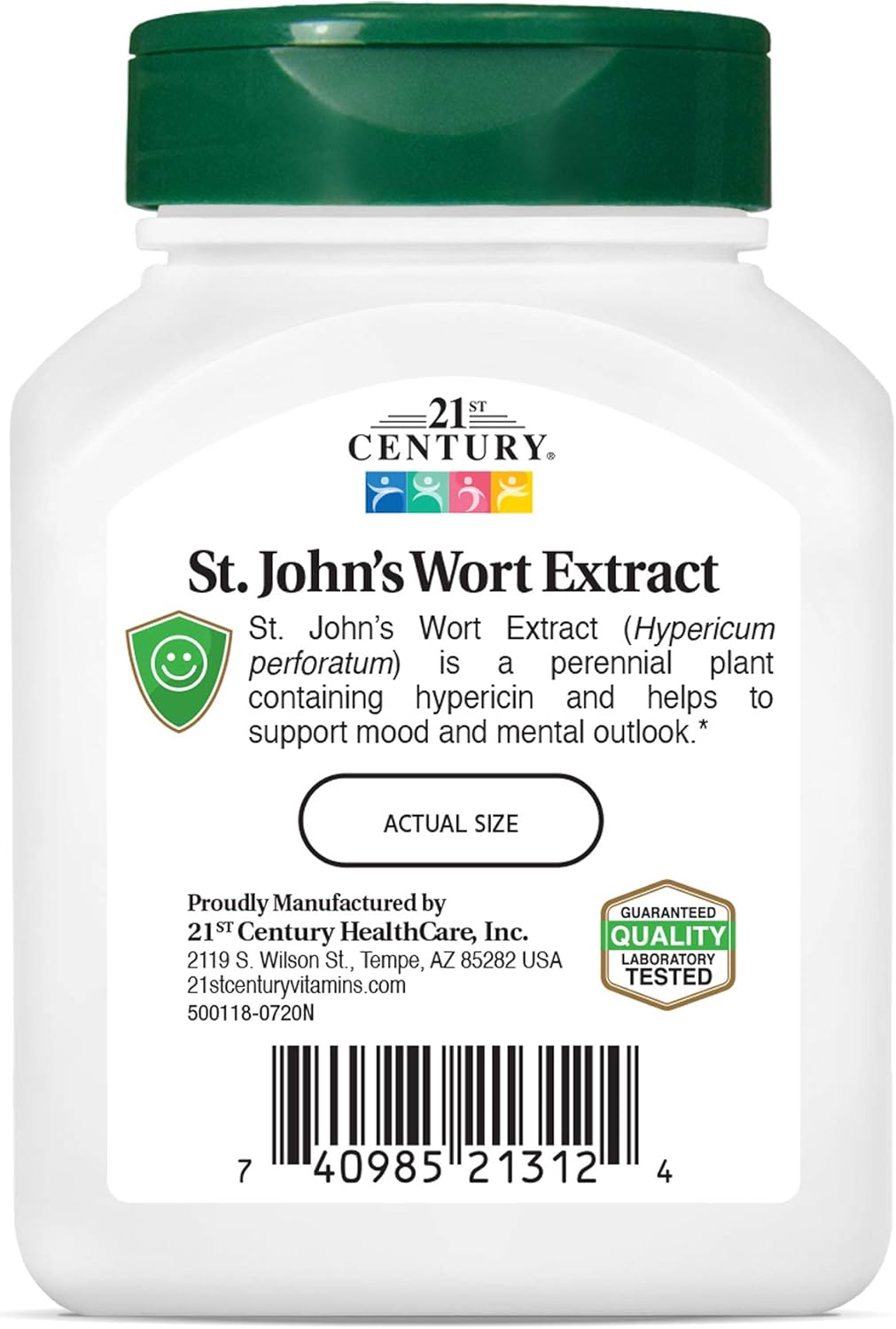 21st Century St. Johns Wort Extract Veg Capsules, 60 Count (21312) : Health & Household
