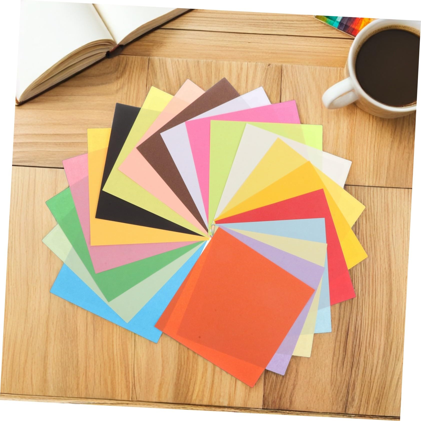 Gatuida 600 Stücke Origami Papier Farben Doppelseitig Farbiges Bastelpapier für DIY Kunsthandwerk Bastelprojekte Schule und Festivaldekoration Reißfest und Einfach zu Falten