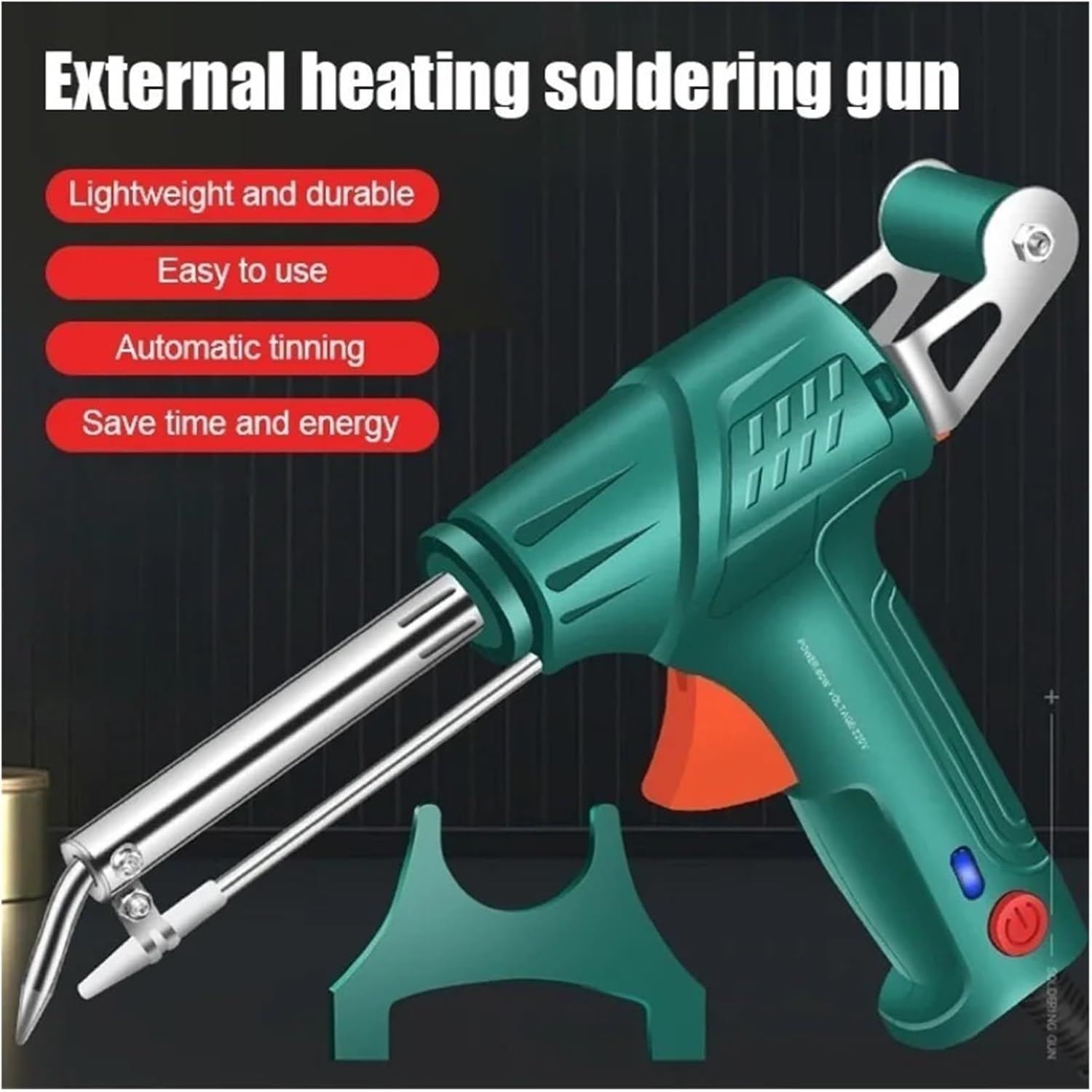 Soldering Iron Kit High Power Manual Tin Out Gun Repair Kit Tin Feed Soldering Gun Manual Soldering Machine (Black3)