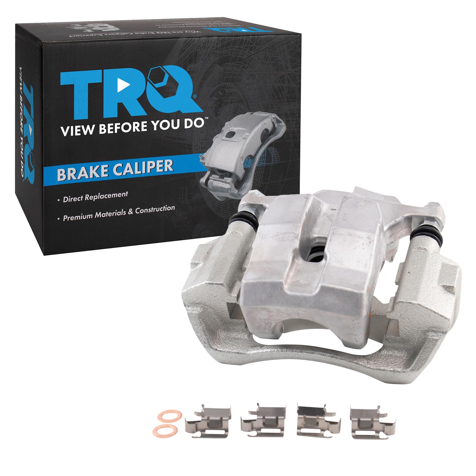 TRQ Rear Right Brake Caliper w/Bracket Passenger Side