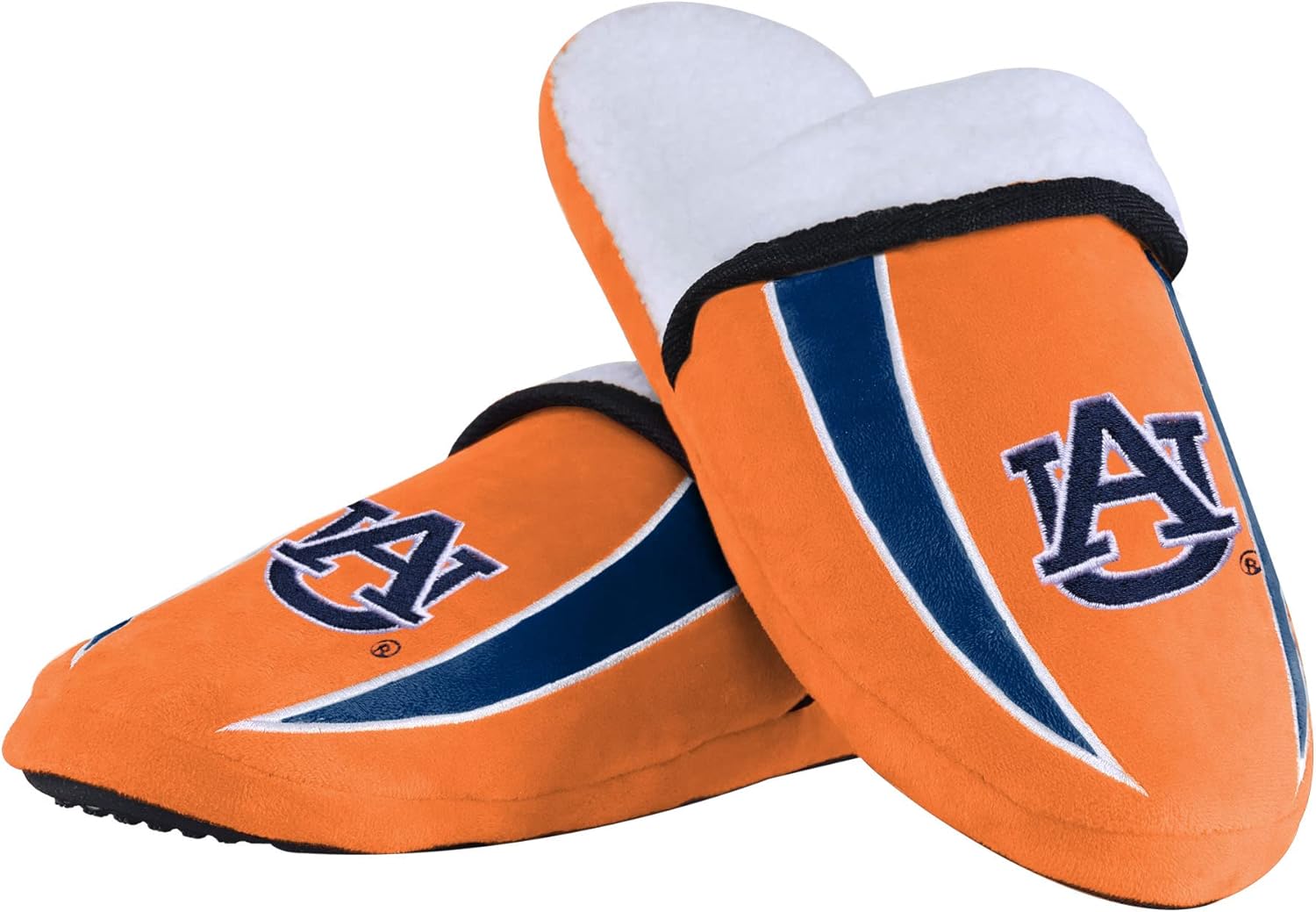 FOCO Auburn Tigers NCAA Mens Sherpa Slide Slippers - M