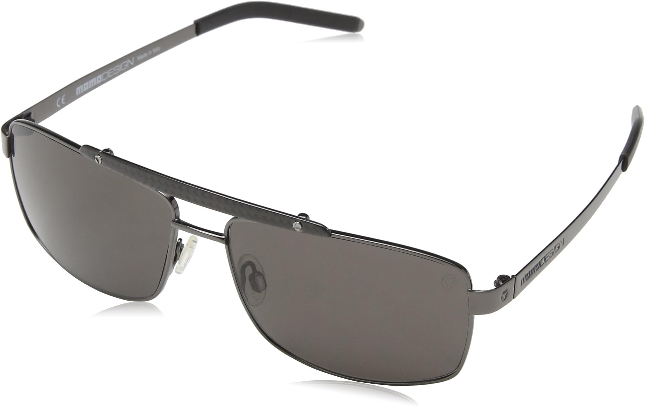 Momodesign Men's SMD Sunglasses, Grey (Shiny Gunmetal), One Size