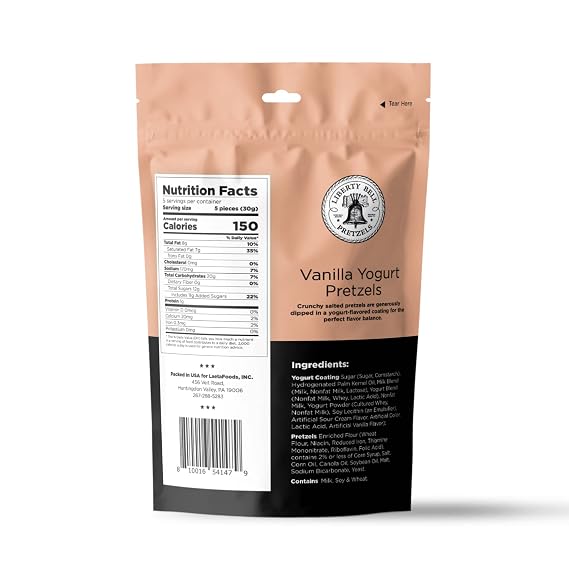 Vanilla Yogurt Covered Pretzels, 5 Oz Bag