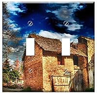 Vista 1 de Placa de interruptor doble - Saint Marcel Bel Accueil Francia edificio granero cobertizo