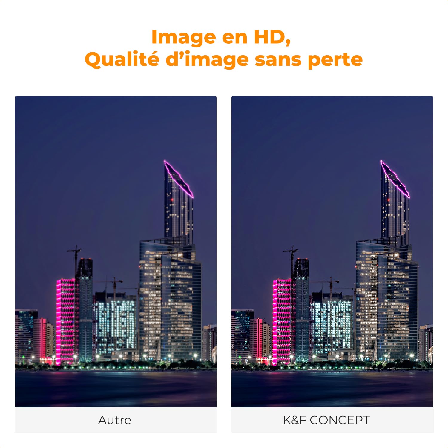 K&F CONCEPT Filtre Natural Night Circulaire 77mm Filtre Contre La Pollution Lumineuse pour Photo de Nuit