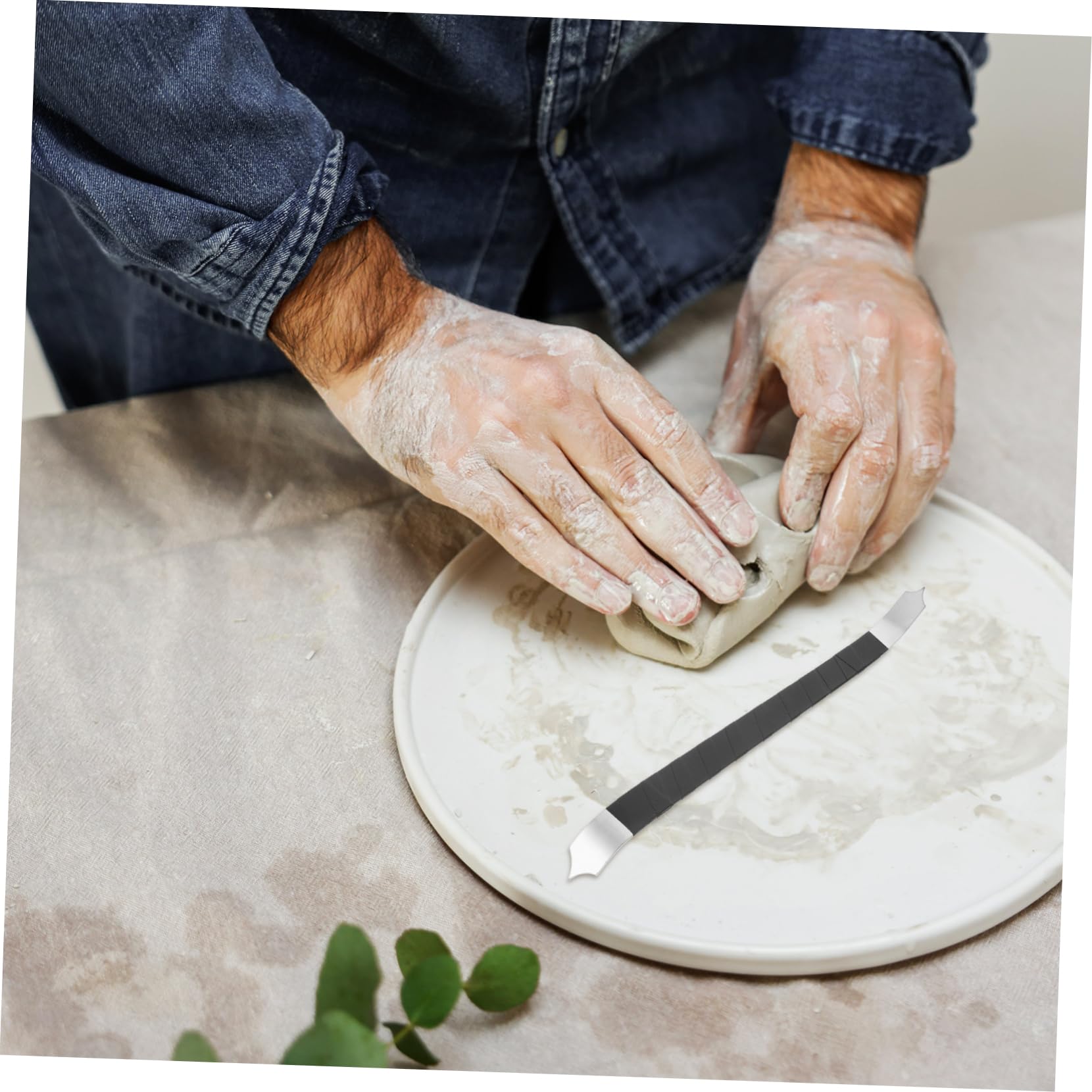 ARTIBETTER 4 Piezas Herramienta de Escultura de Arcilla con Único Herramienta Raspado de Arcilla Proyectos de Manualidades y Escultura Fabricada Inoxidable Resistente y Duradero
