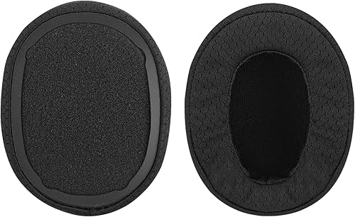 Miniatura 3 de Geekria Almohadillas de tela de malla cómodas para Skullcandy Crusher inalámbricas, Crusher Evo, Crusher ANC, Hesh 3 almohadillas para auriculares,