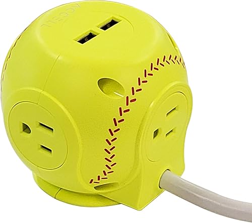 Miniatura 2 de Accell Power Cutie - Protector de sobretensiones compacto con 3 tomacorrientes 540J resistentes a las tensiones y 4 puertos de carga USB-A Power