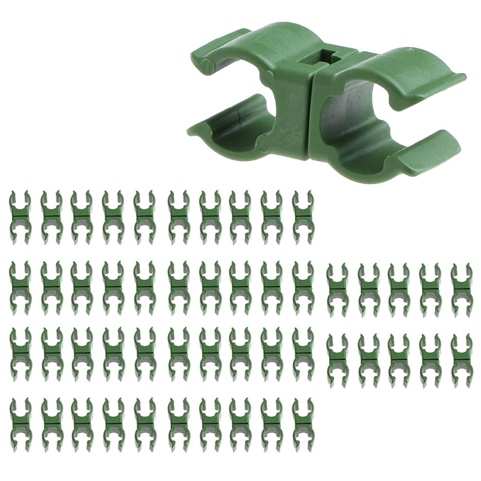 50 PCS Plant Trellis Cane Connector, 20mm Cross Buckle Fixing Clip Universal Plastic Climbing Vine Bracket Clips for Garden, Orchard, Tomato Cage
