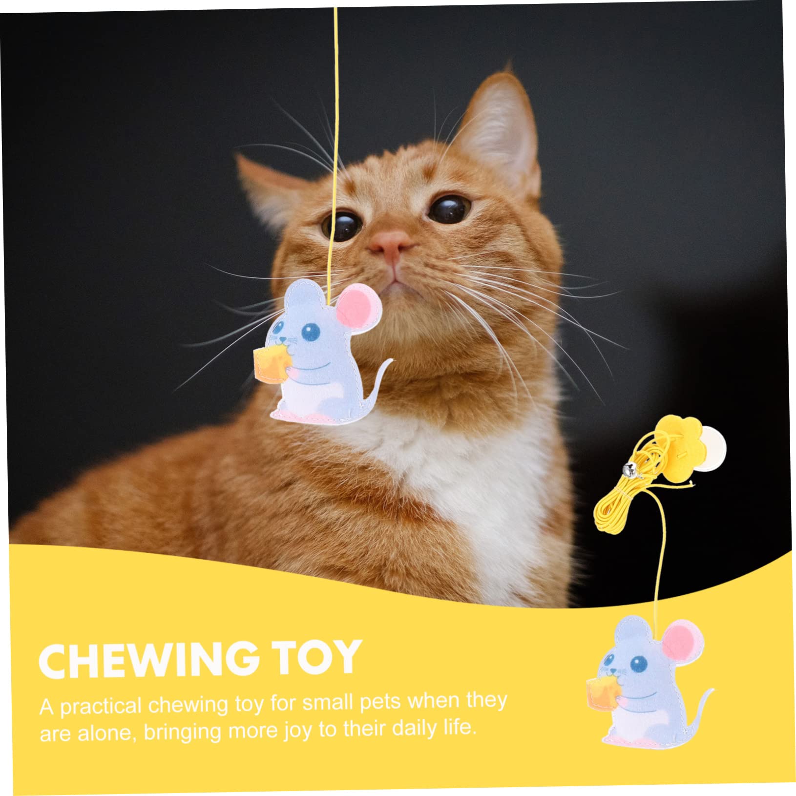 VANZACK 20stücke Katzen-spielzeugset Teiliges Türhängendes Kätzchen Spielzeug Selbstunterhaltungs-Rope Teaser Für Katzen Interaktives Katzenspielzeug Neugier Und Bewegung Sicher Und