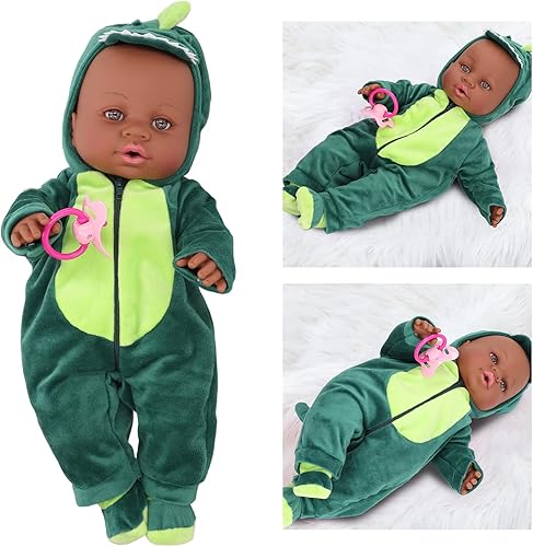 Miniatura 3 de Muñeca de bebé, cabeza y extremidades de bebé, cuerpo de relleno de tela realista simulada muñeca de bebé Reborn con chupete