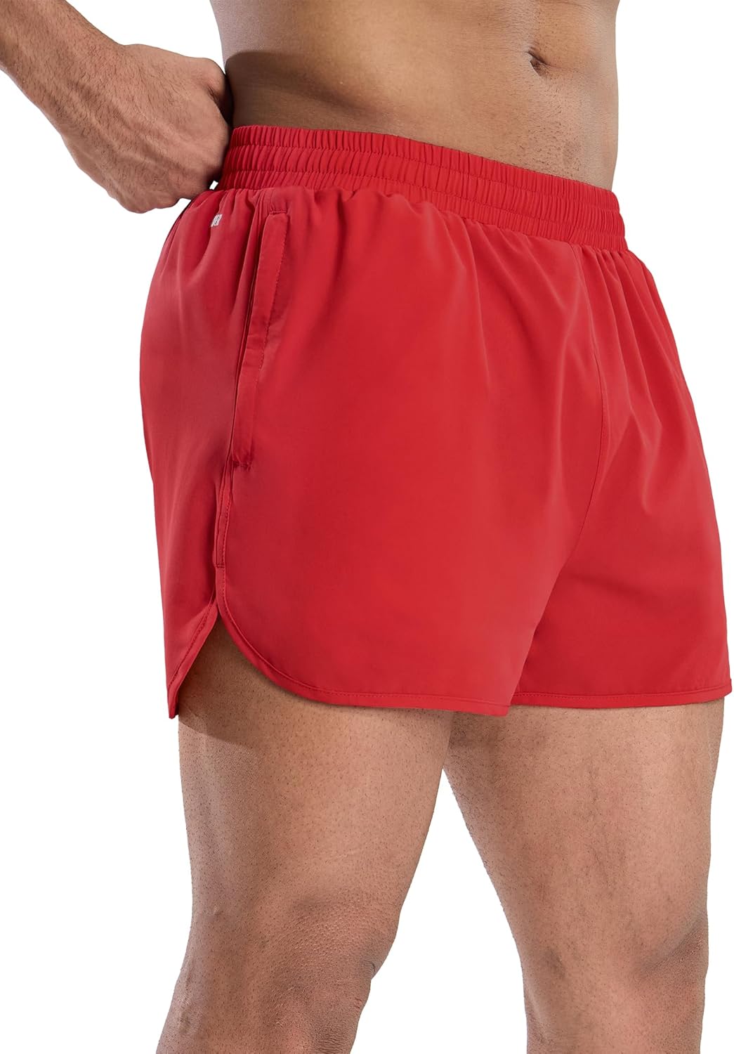 MIER Men’s Athletic Running Shorts with Brief Liner 3 Inch Quick Dry Lined Shorts with Zipper Pockets for Gym Workout - Image 2