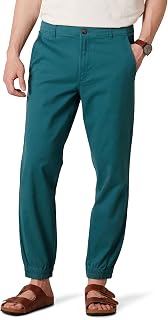 Amazon Essentials Men's Straight-Fit Chino Jogger Pants with Elastic Waist and Pockets