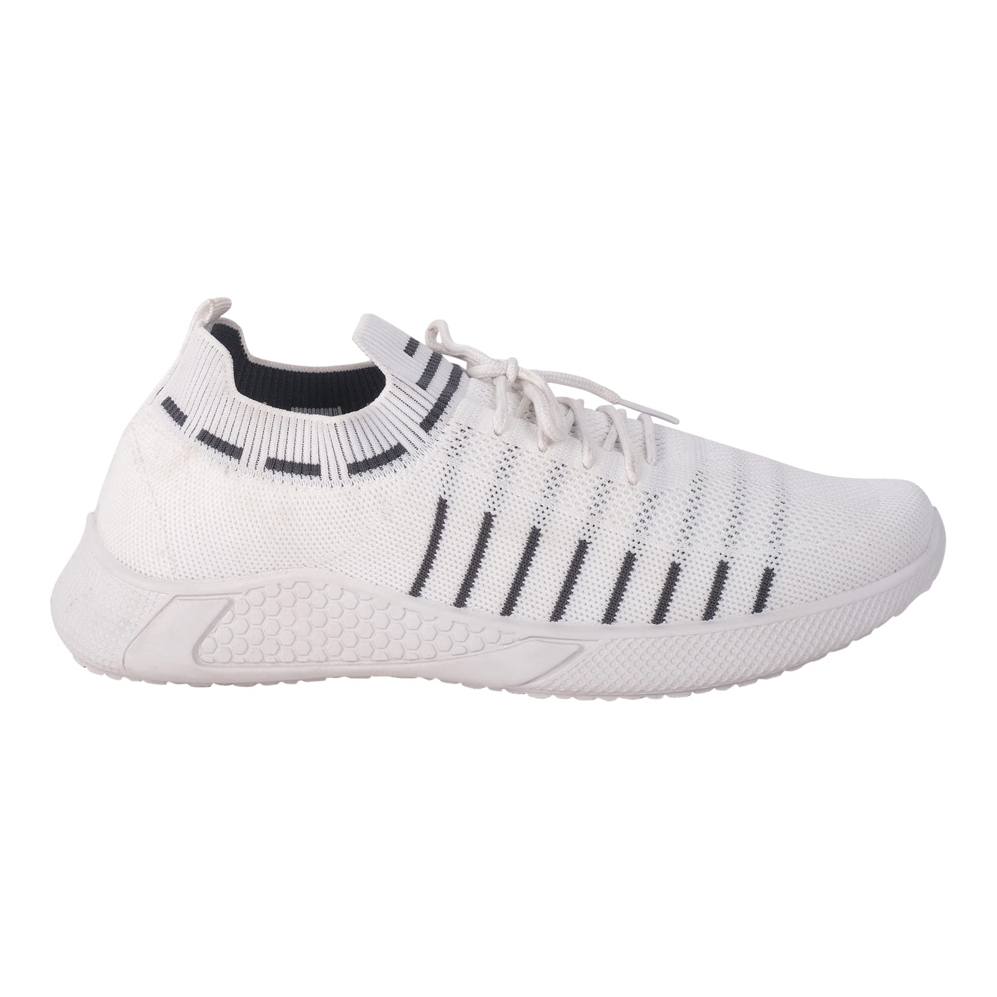 Lightweight & Comfortable|Trekking, Walking, Casual Shoes Running Shoes for Mens White-6
