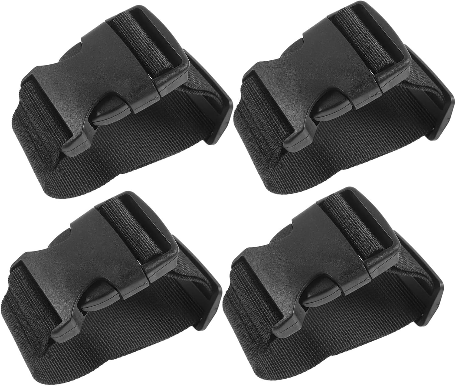 Ipetboom 4 pcs Adjustable Luggage Connector Straps Travel Belts for Suitcase and Backpack Durable Plastic Fabric Travel Belt to Secure Multiple Suitcases Together Easy to Use Flexible
