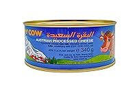 Vista 5 de Happy Cow Halal - Queso procesado austriaco de 12 oz (340 g) lata de fácil apertura, rico sabor a cheddar, larga vida útil, perfecto para cocinar