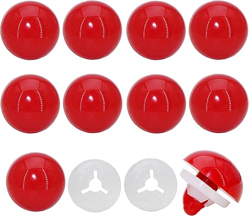 Thalinfayi - 60 ojos de seguridad y arandelas seguras para ganchillo Amigurumi - Ojos de seguridad de plástico grandes de 0.945 in, ojos de