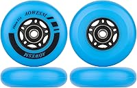 Vista 24 de AOWESM Inline Skate Wheels 80mm 76mm 72mm 85a Outdoor Indoor Black Blue Red Roller Hockey Blades Replacement Wheels w/Bearings ABEC-9 and Floating