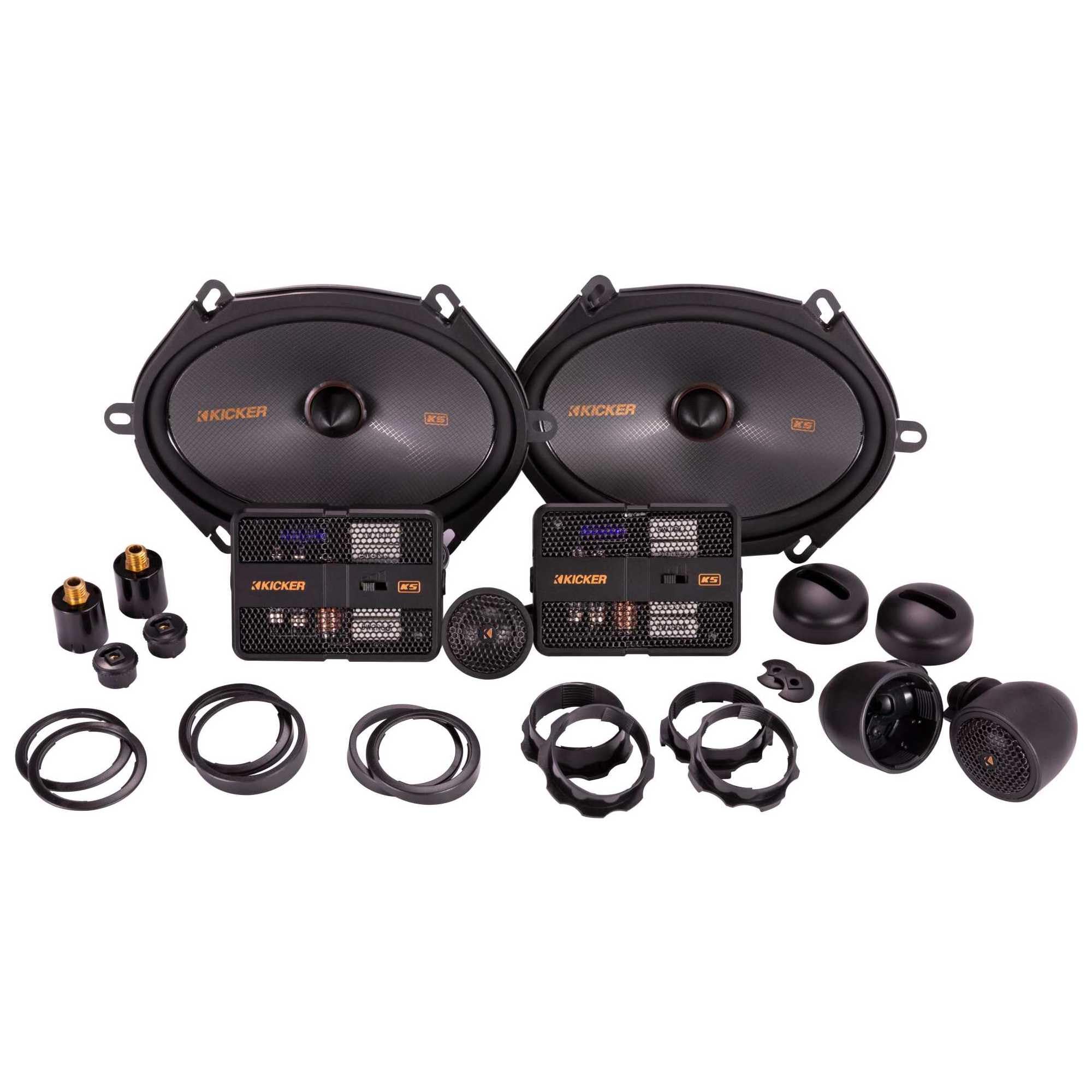 KICKER 51KSS6804 Component Speaker System, 2-Way Design, Two - 6
