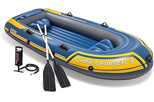 INTEX Challenger Inflatable Boat Deluxe Package