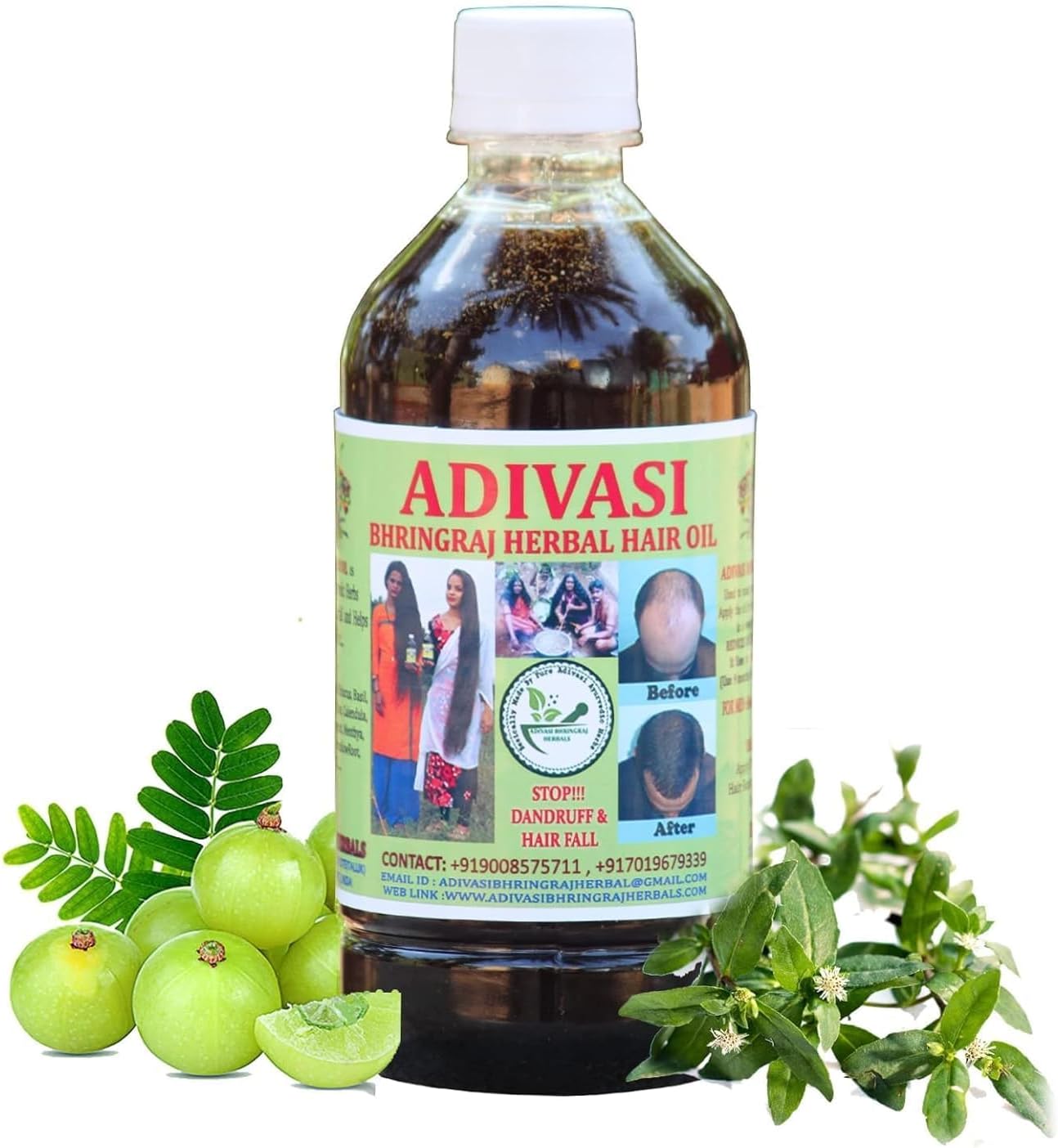 JEVR ADIVASI BHRINGRAJ HERBALS Hair Oil, 250ml 100% Natural