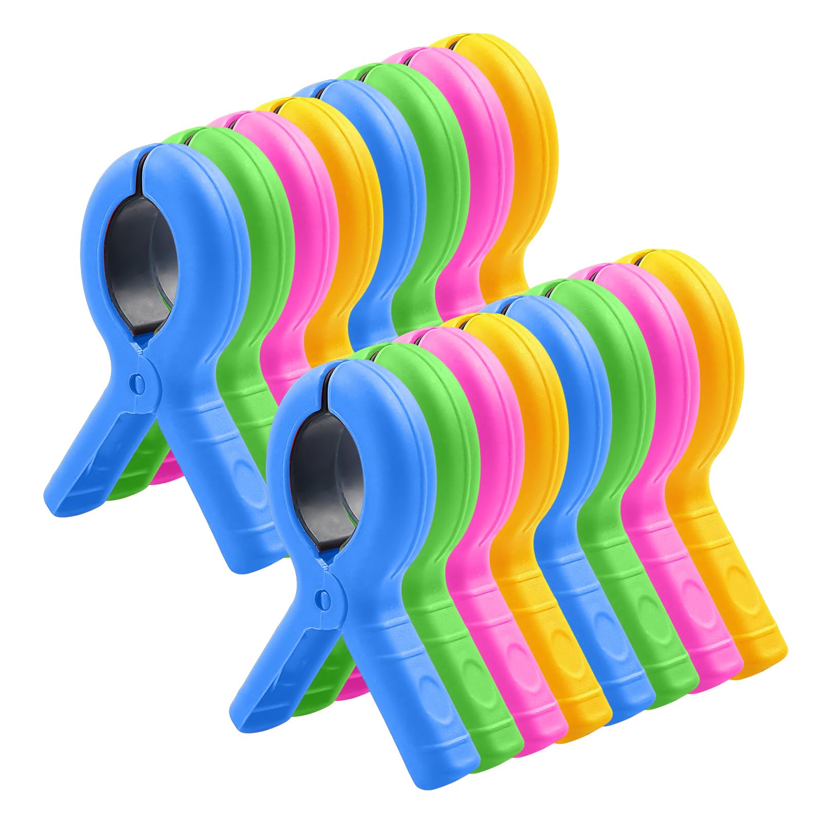 12 Pcs Towel Clips, Large Sunbed Pegs for Beach Towels, Pool Chair Clips, Laundry Pegs, Beach Towel Accessories