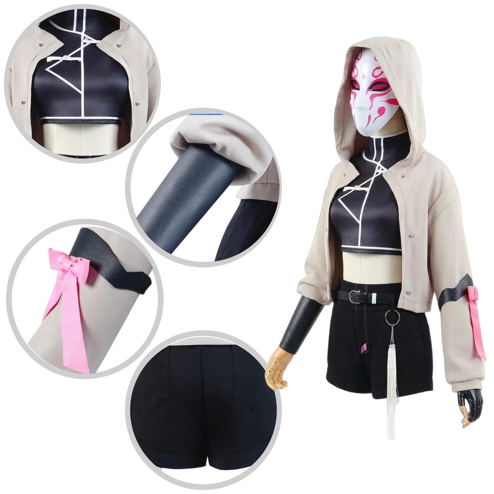 Halloween Kostüm für Erwachsene, Karneval Rollenspiel Cosplay Komplettset – Zhao WeiweiStil