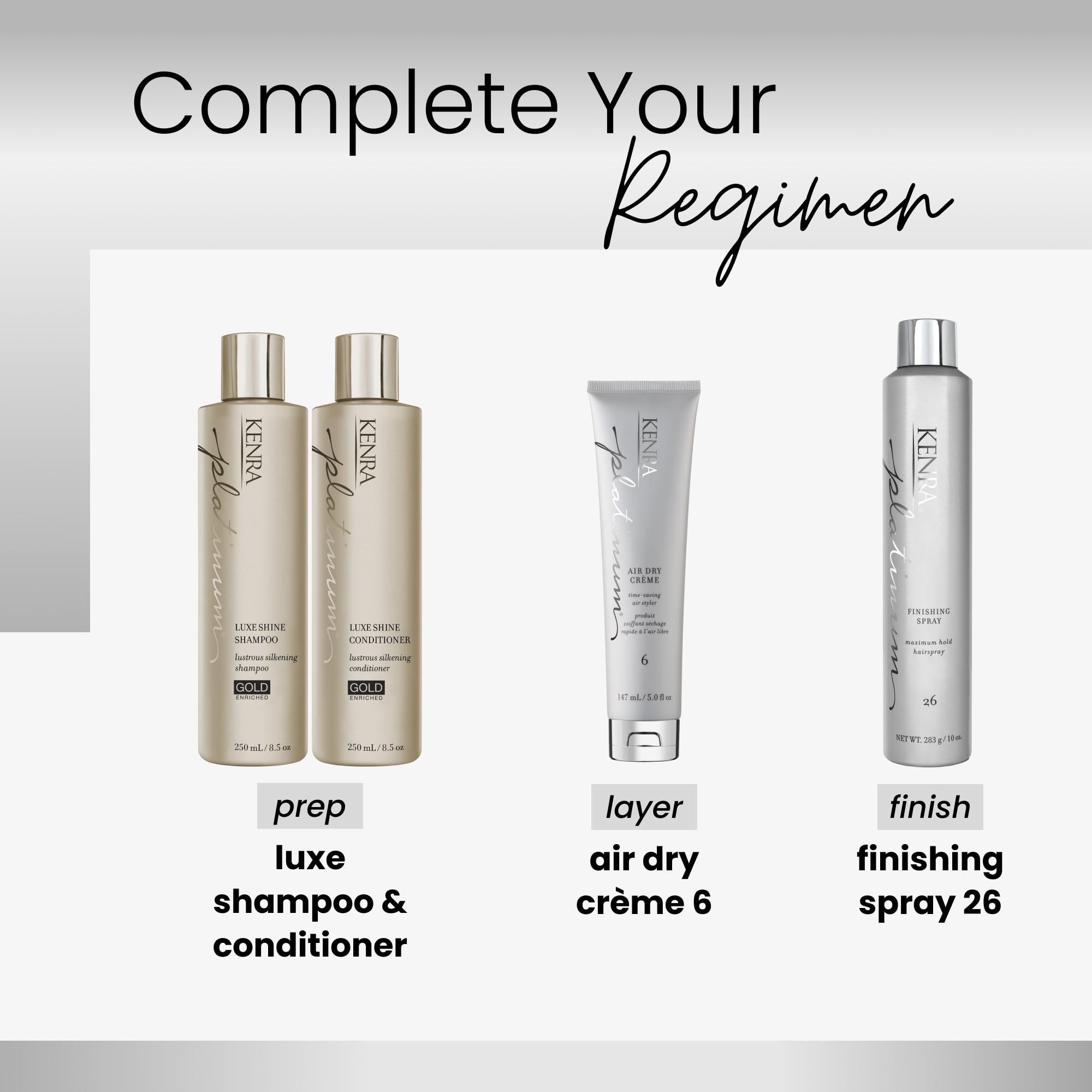 Kenra Platinum Air Dry Crème 6 | Time-Saving Air Styler | Enhances Natural Body | Tames Frizz With Delicate Hold | Natural, Product Free Finish | All Hair Types