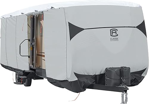 Miniatura 5 de Fundade tráiler Classic Accessories SkyShield para casas rodantes de 15 a 18 pies de largo y de 114 pulgadas de altura máxima, gris