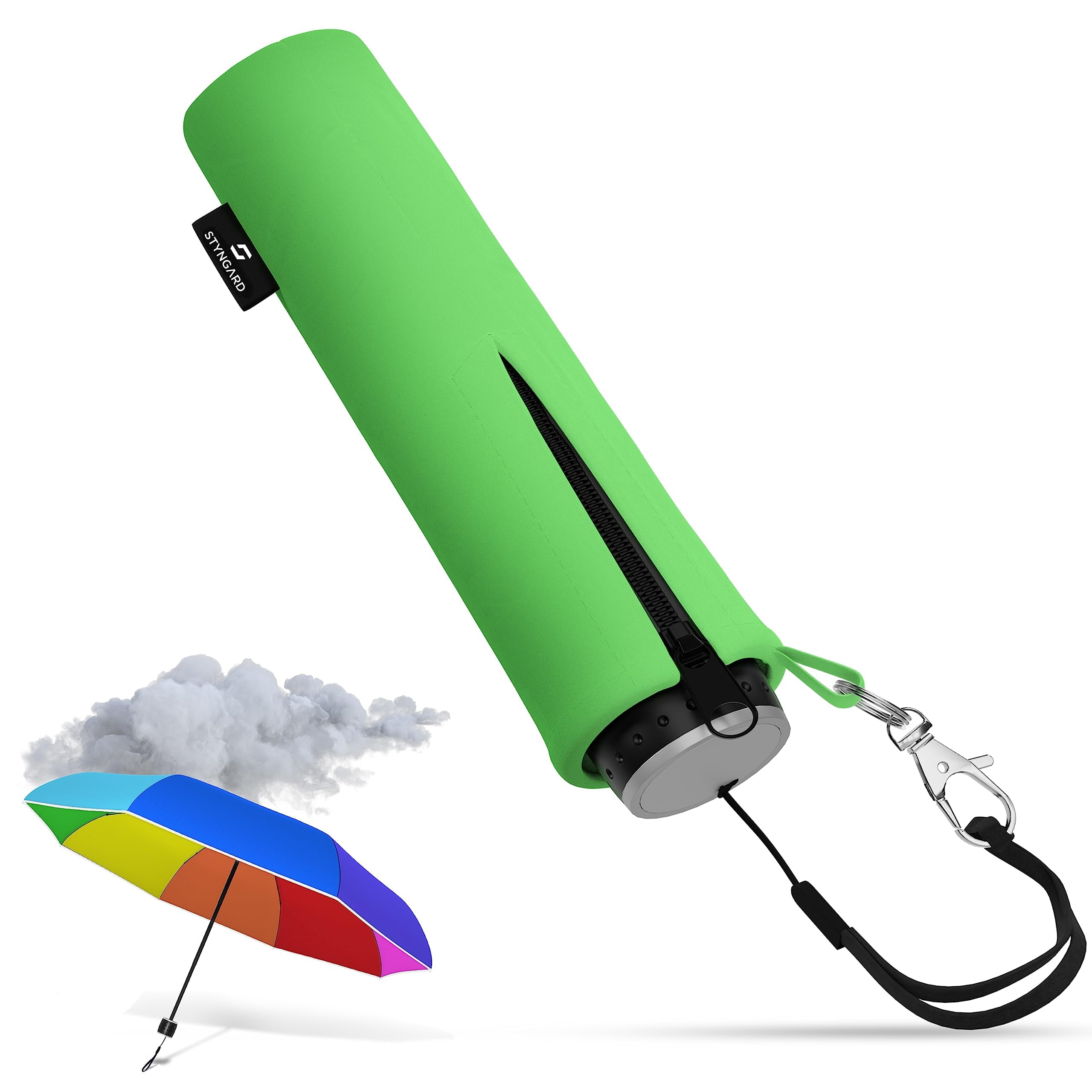 STYNGARD Regenschirm Kinder mit Sicherheitsreflektoren und Reflektorband - Kinder Regenschirm Mädchen & Junge - Kinderschirm - Schirm für Schulranzen Modell STOCKHOLM