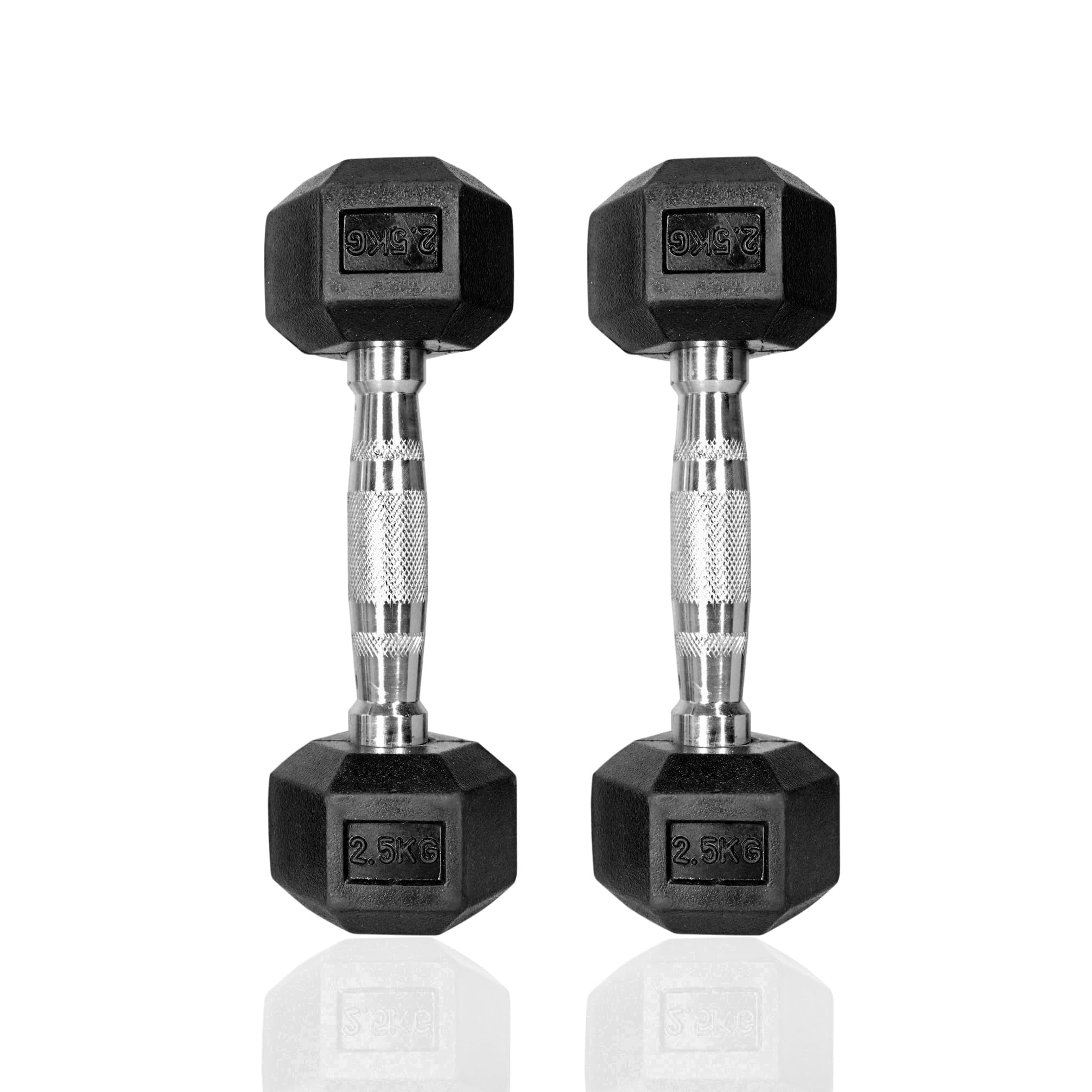 Hex dumbell 2.5kg (BLACK, 2.5 KG)-image-5