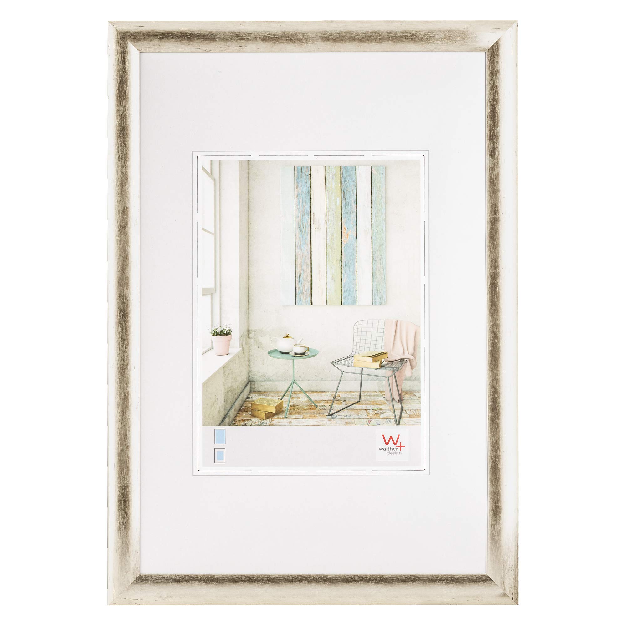 Walther Design KP030C Trendstyle Picture Frame, Plastic, 8x11.75 inch (20x30 cm), Champagne