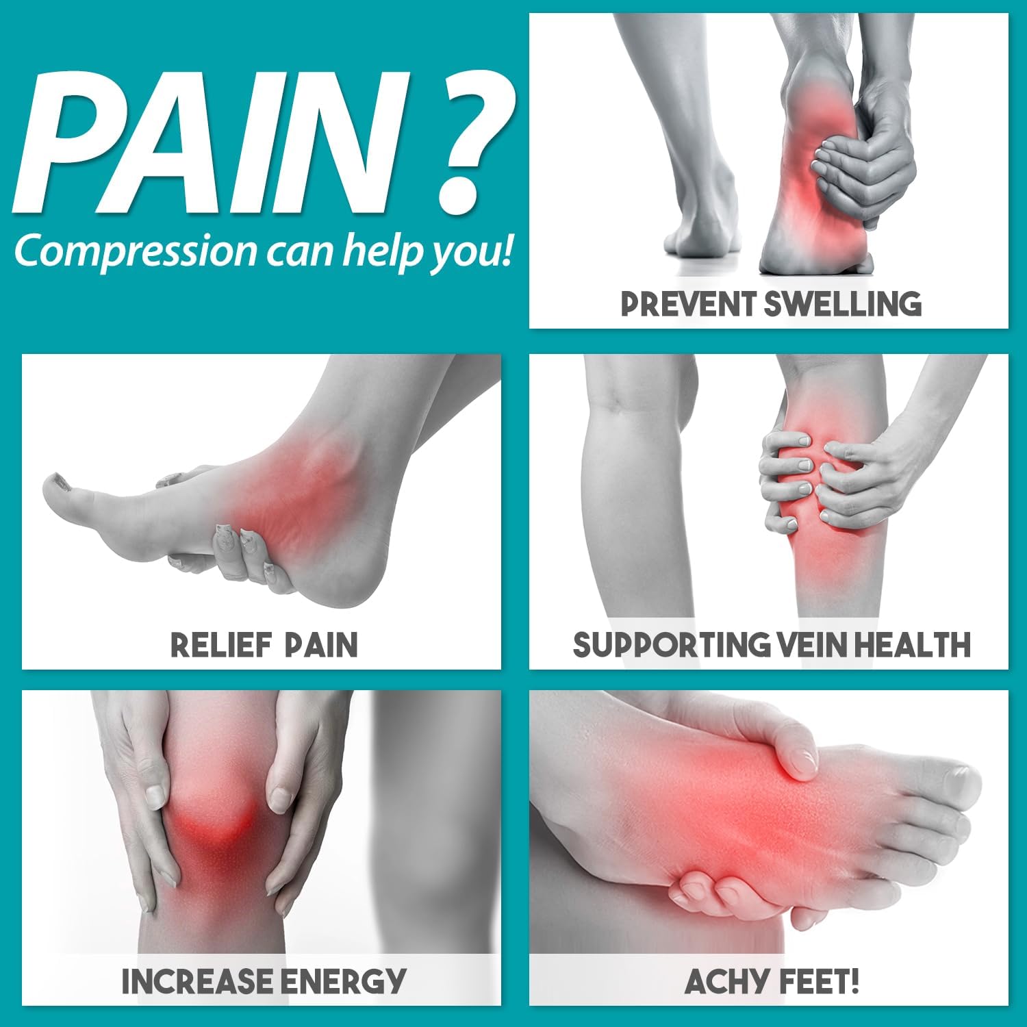 Copper Compression Socks for Women & Men (6 pairs) – Best