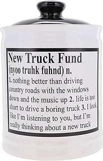 Cottage Creek New Truck Fund Piggy Bank, New Truck Accessories, Truck Gifts