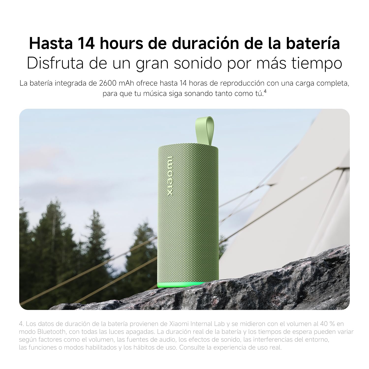 XIAOMI Sound Play Altavoz Bluetooth Portátil 18W, Sonido Inmersivo Potente, Auracast Multi-Speaker, Luz RGB Ambiental, 14 Horas de Batería, IP68 Waterproof, TWS Pairing, Bluetooth 6.0, USB-C, Negro