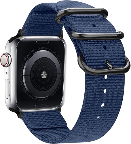 Correa de nailon compatible con Apple Watch Band de 1.654 pulgadas, 1.732 pulgadas, 1.772 pulgadas, 1.575 pulgadas, 1.614 pulgadas, correa deportiva
