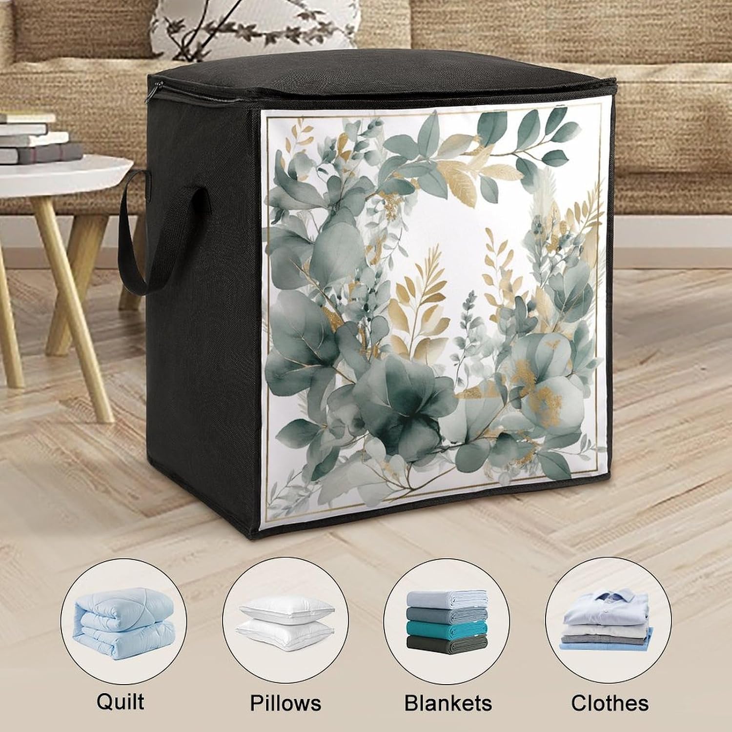 Comforter Storage Bag Large Capacity Zipper Clothes Storage Bag 70L image 3