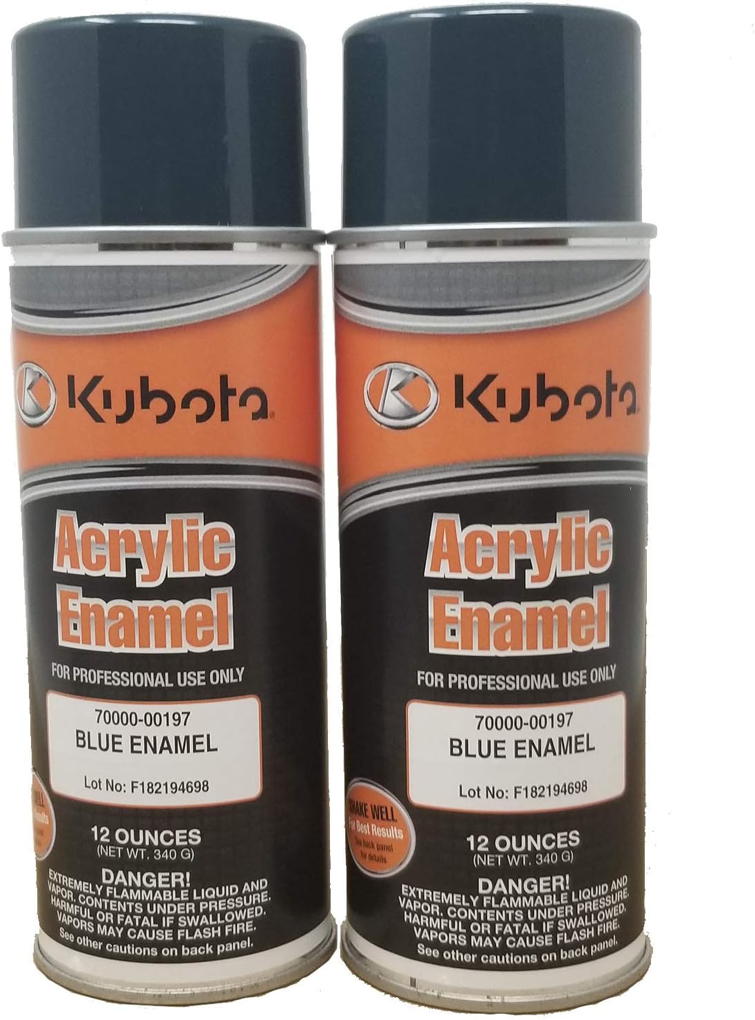 Kubota Lot de 2 bombes de peinture de retouche bleue d'origine Amazon