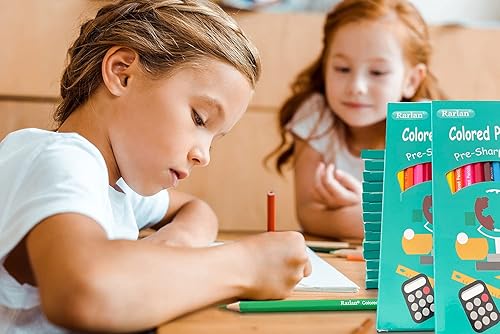 Miniatura 5 de Rarlan Lápices de colores a granel, lápices de colores preafilados para niños, 12 colores surtidos, paquete de 36, lápices de colores, 432 unidades