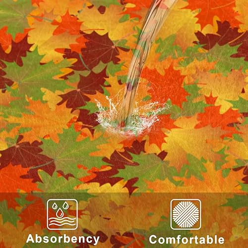 Miniatura 8 de Colorful Maple Leaves Bathroom Rugs Bath Mat 15.7x23.6 in Extra Soft Shaggy Memory Foam Shower Rug Non Slip Absorbent Throw Rugs Machine Washable