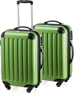 Spree - Set de Dos Cabin Size Trolleys Equipaje de Mano 55cm, Verde