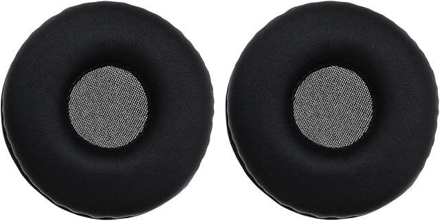1 Pair Ear Pads Replacement Protein Leather Black Ear Cushions Replacement Headphones Pads Compatible with Sony MDR V150 V250 V300 ZX100 ZX110 Earphones