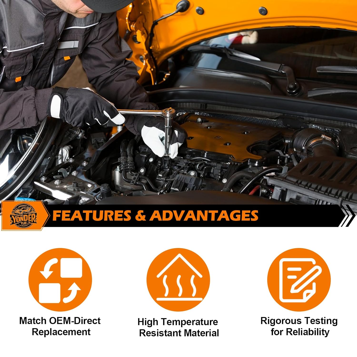 O2 Oxygen Sensor 4 PCS Compatible with Ford F150 F250 Ranger Expedition Explorer Escape, for Mazda Tribute, for Lincoln - Upstream Downstream - Replace# 15717, 15716, 15664, ZZC318861