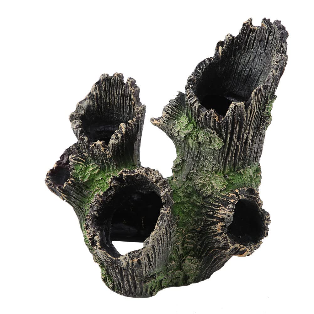 NCONCO Aquarium Driftwood,Aquarium Decoration,Artificial Driftwood Aquarium Cave,Tree Trunk with Hole Aquarium Decoration Resin Wood for Fish Tank Ornaments(ST-004A) - Image 2