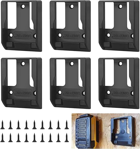 DANGBYANG Soportes de batería fijos, soportes de batería inalámbricos, herramientas eléctricas para base de batería de 20 V 60 V MAX (paquete de 10